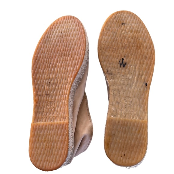 Free People Laurel Canyon Camel Tan Leather Espadrilles - 9 - Picture 11 of 16